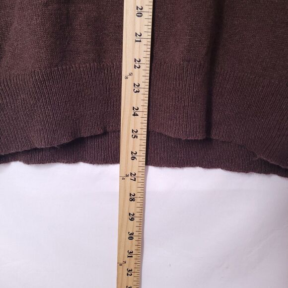 J Crew Sweater Mens Medium Brown Lambswool Shawl Collar NWT - Picture 6 of 12